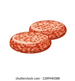 Vector design of meat and ham symbol. Collection of meat and cooking stock vector illustration.