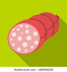 Vector design of meat and ham symbol. Set of meat and cooking vector icon for stock.
