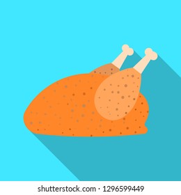 Vector design of meat and ham symbol. Set of meat and cooking vector icon for stock.