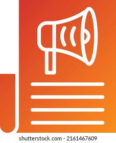 Estilo de icono de campaña de medios de diseño de vectores