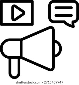 Vector Design Media Campaign Icon Style