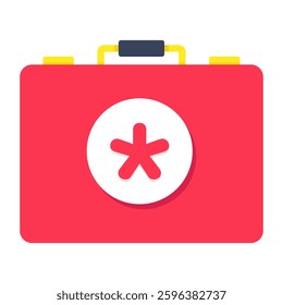 Vector design of medical kit isolated on white background