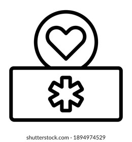 Diseño vectorial del icono de etiqueta médica