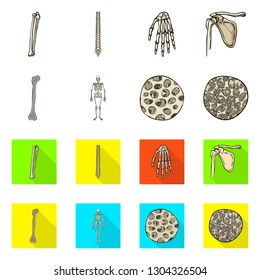 Vector design of medicine and clinic icon. Collection of medicine and medical stock vector illustration.