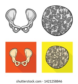 Vector design of medicine and clinic logo. Collection of medicine and medical vector icon for stock.