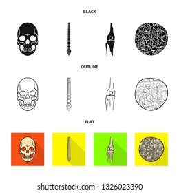 Vector design of medicine and clinic symbol. Collection of medicine and medical stock vector illustration.