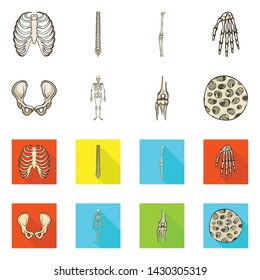Vector design of medicine and clinic symbol. Collection of medicine and medical vector icon for stock.