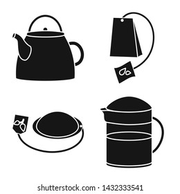 Vector design of medicine and gradient symbol. Set of medicine and natural vector icon for stock.