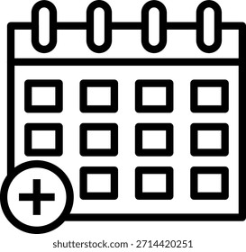 Diseño de Vector Medicina Schedule Icon Style