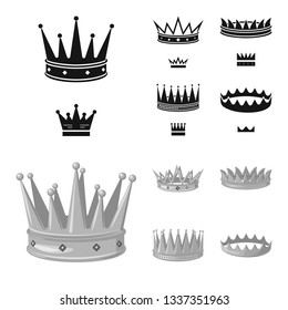 Vector design of medieval and nobility symbol. Set of medieval and monarchy stock symbol for web.