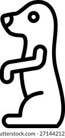 Vector Design Meerkat Icon Style