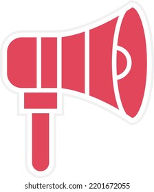 Estilo de icono Megáfono de diseño de vectores