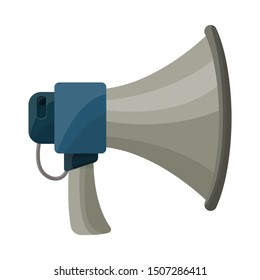 Vector design of megaphone and warning sign. Graphic of megaphone and scream vector icon for stock.