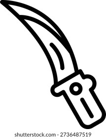 Vector Design Melee Weapon Icon Style