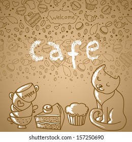 Vector design of menu 