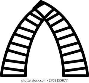 Symbolstil für das Zusammenführen von Vektordesign