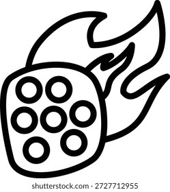 Diseño de Vector Meteorite Icon Style