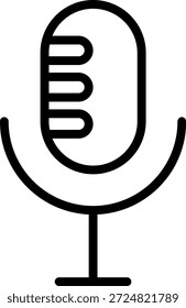 Vector Design Mic-In Icon Style