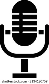 Diseño de vectores Estilo de iconos de micrófono