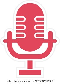 Vector Design Microphone Icon Style