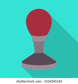 Vector design of microphone and voice symbol. Graphic of microphone and record vector icon for stock.