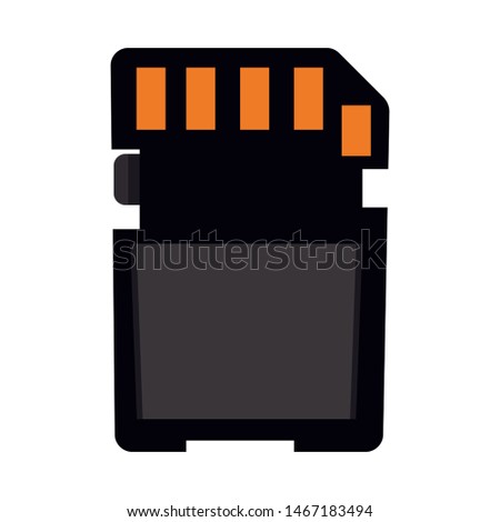 Vector design of microsd card symbol. Collection of card and data stock symbol for web.