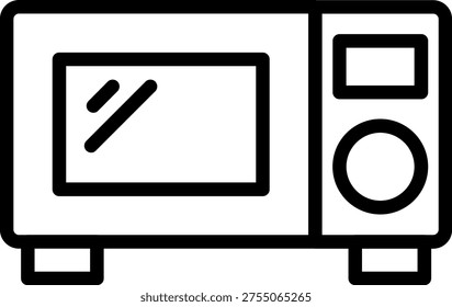 Vector Design Microwave Cart Icon Style