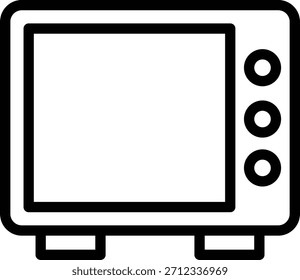 Estilo de Ícone de Micro-ondas de Design de Vetor