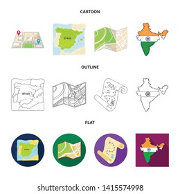 Vector design of middle and east icon. Set of middle and country stock symbol for web.