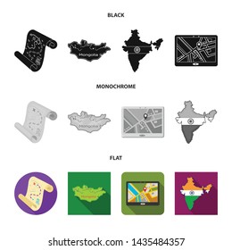 Vector design of middle and east icon. Set of middle and country stock symbol for web.