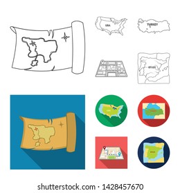 Vector design of middle and east symbol. Collection of middle and country stock vector illustration.
