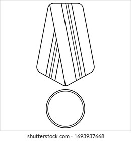 Vector design of military medal icon