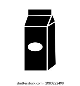 vector design with milk box shape