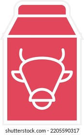 Vektordesign-Milchsymbol-Stil