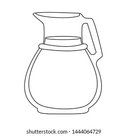 Vector design of milk and jug icon. Set of milk and bottle stock symbol for web.