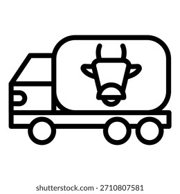 Diseño de Vector Milk Tank Icon Style