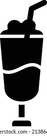 Vector Design Milkshake Icon Style