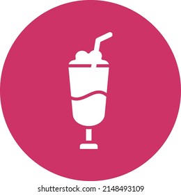 Vector Design Milkshake Icon Style