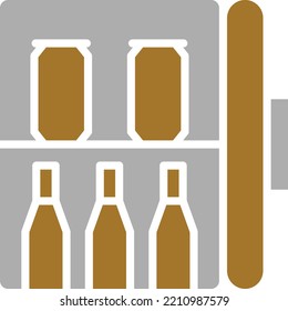 Estilo de icono del minibar de diseño de vectores