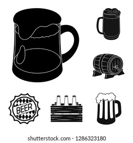 Vector design of minimal and pint icon. Collection of minimal and craft stock symbol for web.