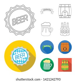 Vector design of minimal and pint icon. Collection of minimal and craft stock symbol for web.