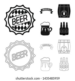 Vector design of minimal and pint icon. Set of minimal and craft vector icon for stock.