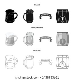 Vector design of minimal and pint icon. Collection of minimal and craft vector icon for stock.