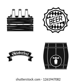 Vector design of minimal and pint logo. Collection of minimal and craft stock vector illustration.