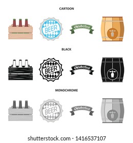 Vector design of minimal and pint logo. Set of minimal and craft vector icon for stock.