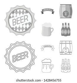 Vector design of minimal and pint logo. Set of minimal and craft stock symbol for web.