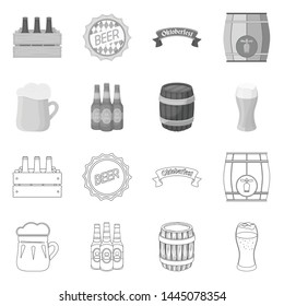 Vector design of minimal and pint logo. Collection of minimal and craft stock symbol for web.