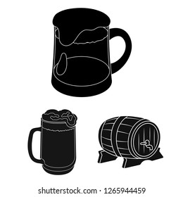Vector design of minimal and pint sign. Set of minimal and craft vector icon for stock.