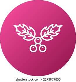 Vector Design Mistletoe Icon Style