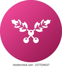 Vector Design Mistletoe Icon Style